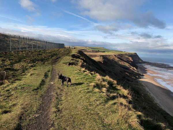 Clifftop walk above Skinningrove on the Cleveland Way